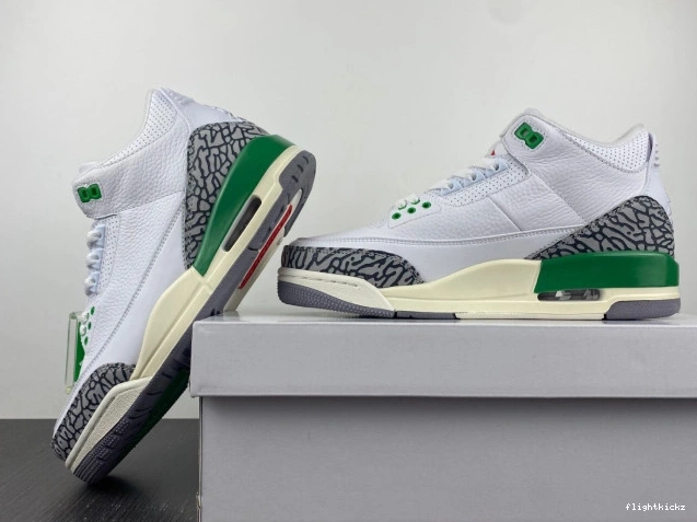 CK9246-136 3 Jordan Retro (W) Green Lucky 0822